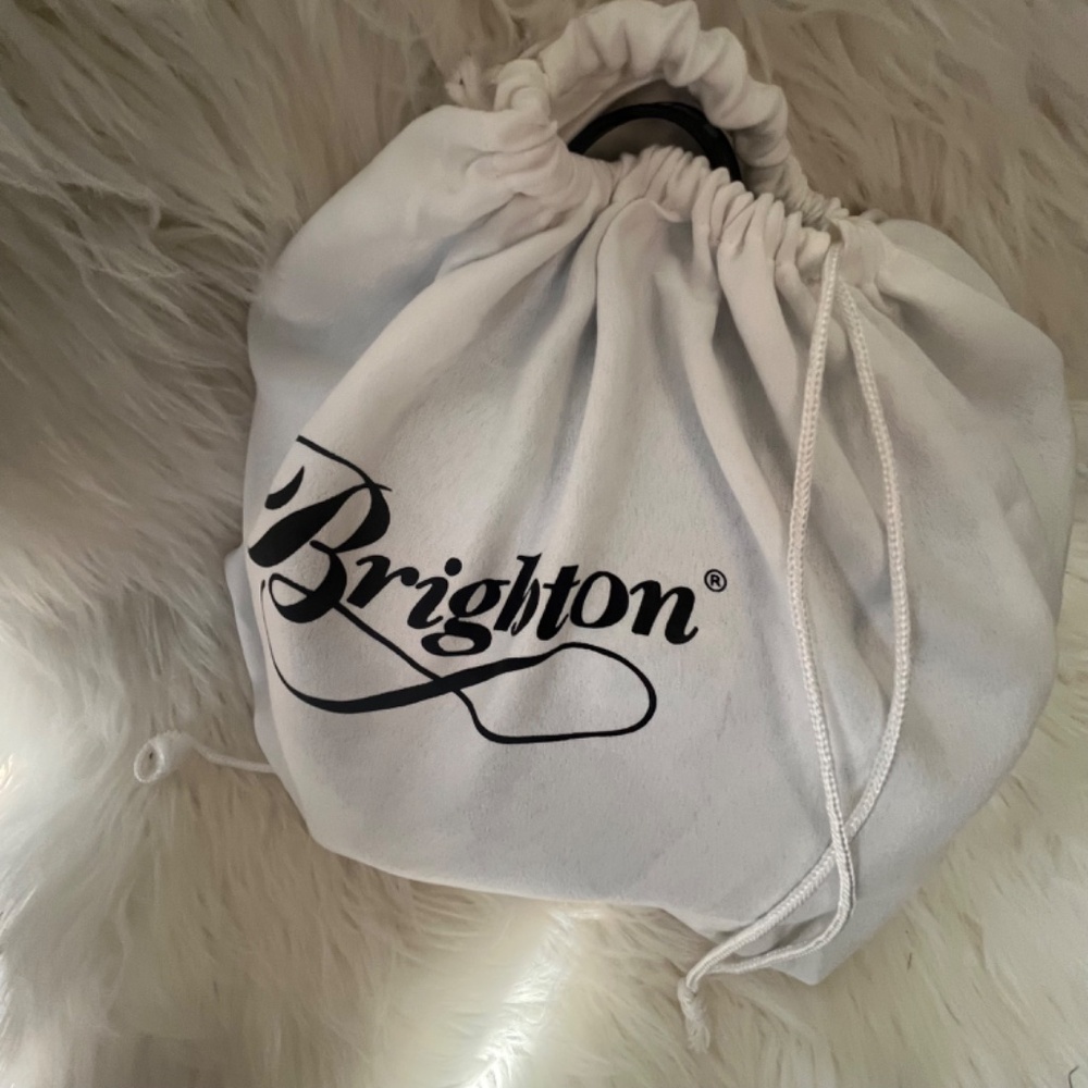 Brighton Black -  Croc Leather Flap Crossbody Bag - w/Dust Cover - Picture 6 of 15